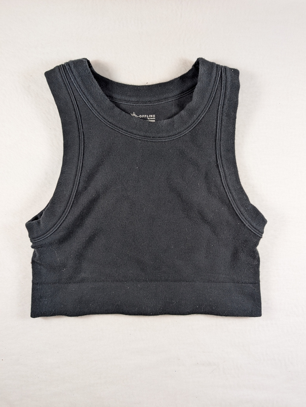 Offline By Aerie Cropped Tank Black S